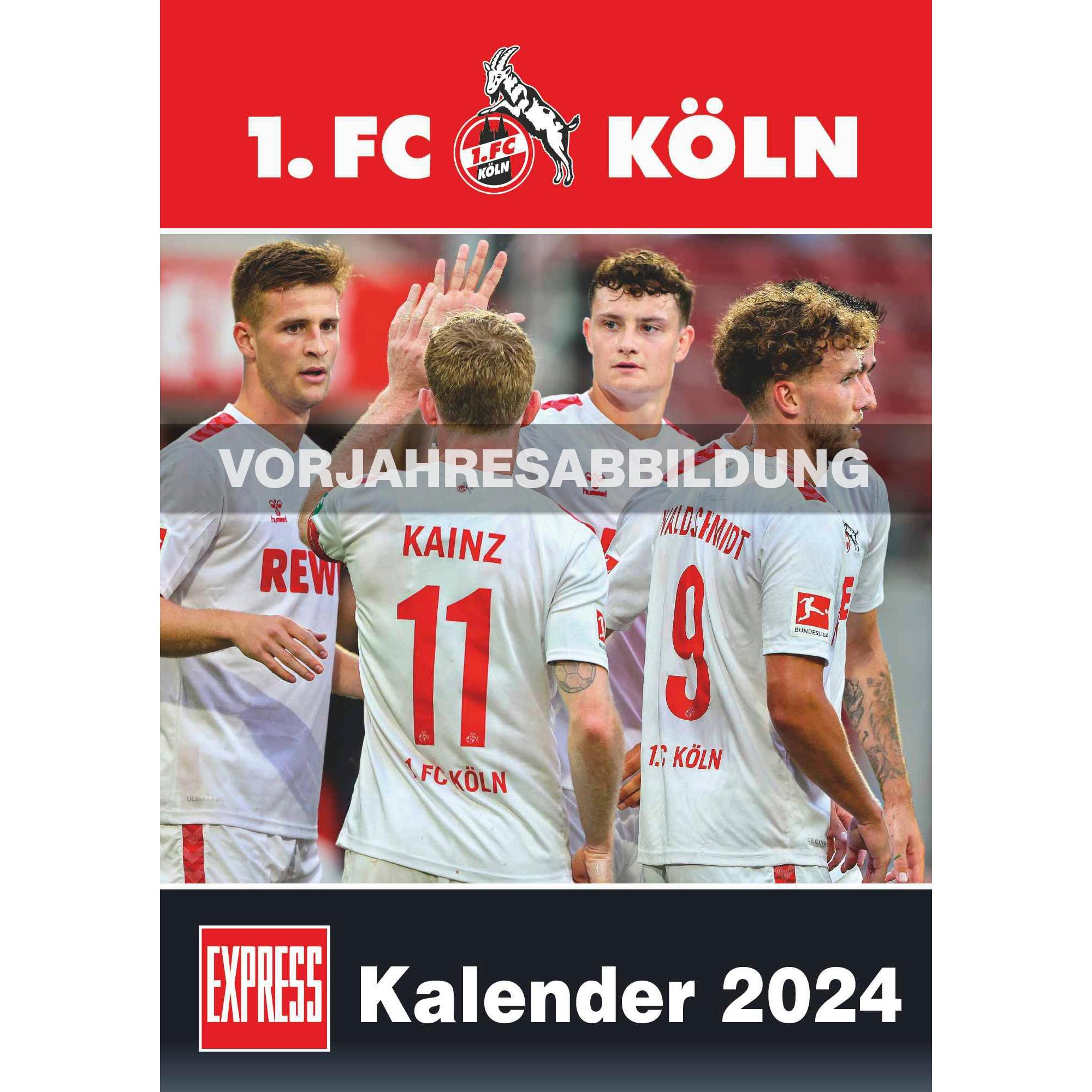 DuMont, Agenda, 1. FC Köln 2025 - Fussball-Kalender - Express-Fankalender - Wandkalender 29,7 x 42 cm (Deutsch)