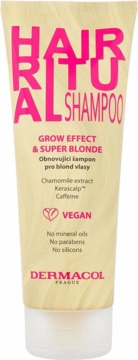 Actual product image Dermacol Hair Ritual Super Blonde Shampoo (250 ml, Liquid shampoo)