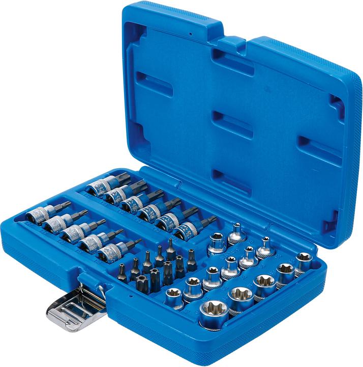 Produktbild BGS Bit- und Steckschlüsseleinsatz-Satz 10 mm (3/8") T-Profil (für Torx) 34-tlg. (T-Profil)