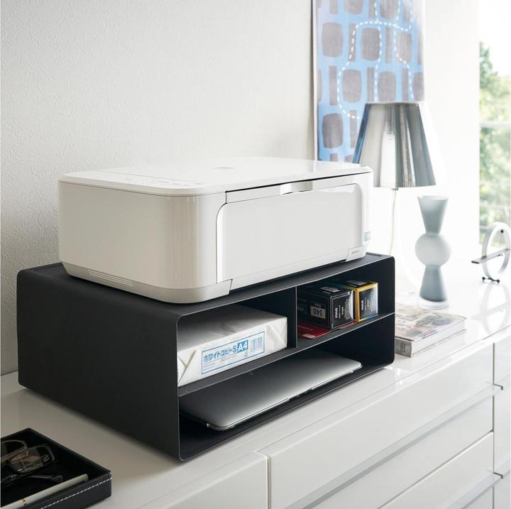 Produktbild Yamazaki Drucker-Regal mit Rollen TOWER (48 x 37 x 19 cm)