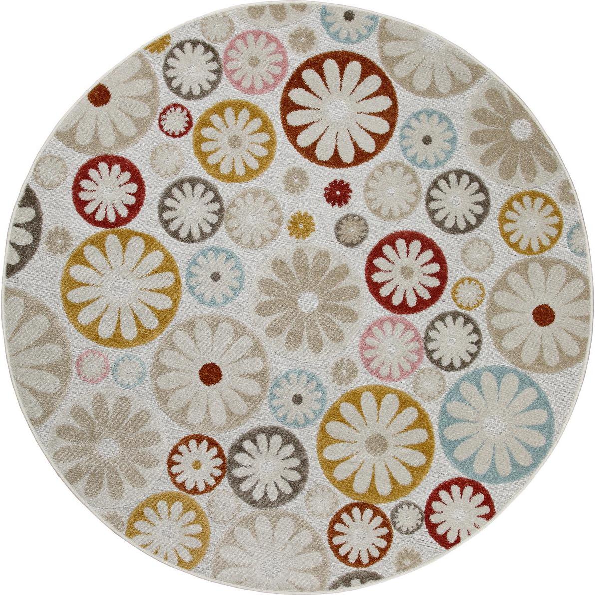 Wecon Home, Teppich, Outdoorteppich Flowerdrops (160 x 160 cm)