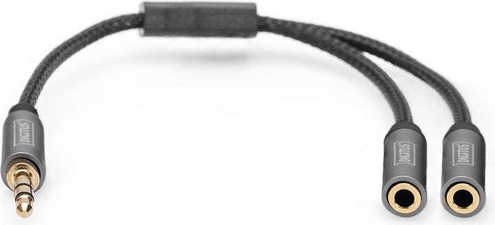 Immagine prodotto Digitus Sdoppiatore audio, jack da 3,5 mm a 2x jack da 3,5 mm (0.20 m)