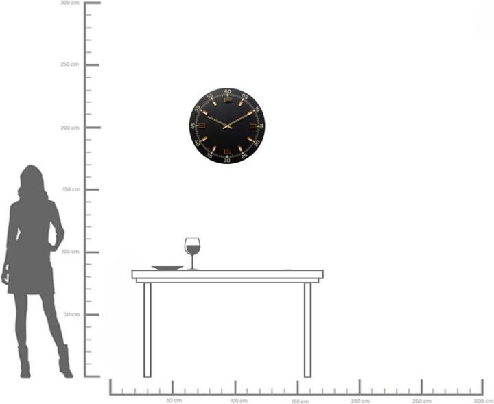 Actual product image Kare Design Wanduhr Milk Bar Schwarz Ø60cm (60 cm)