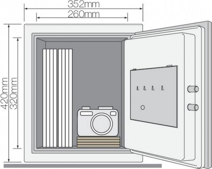 Produktbild Yale Dokumenten Feuertresor (25.30 l)
