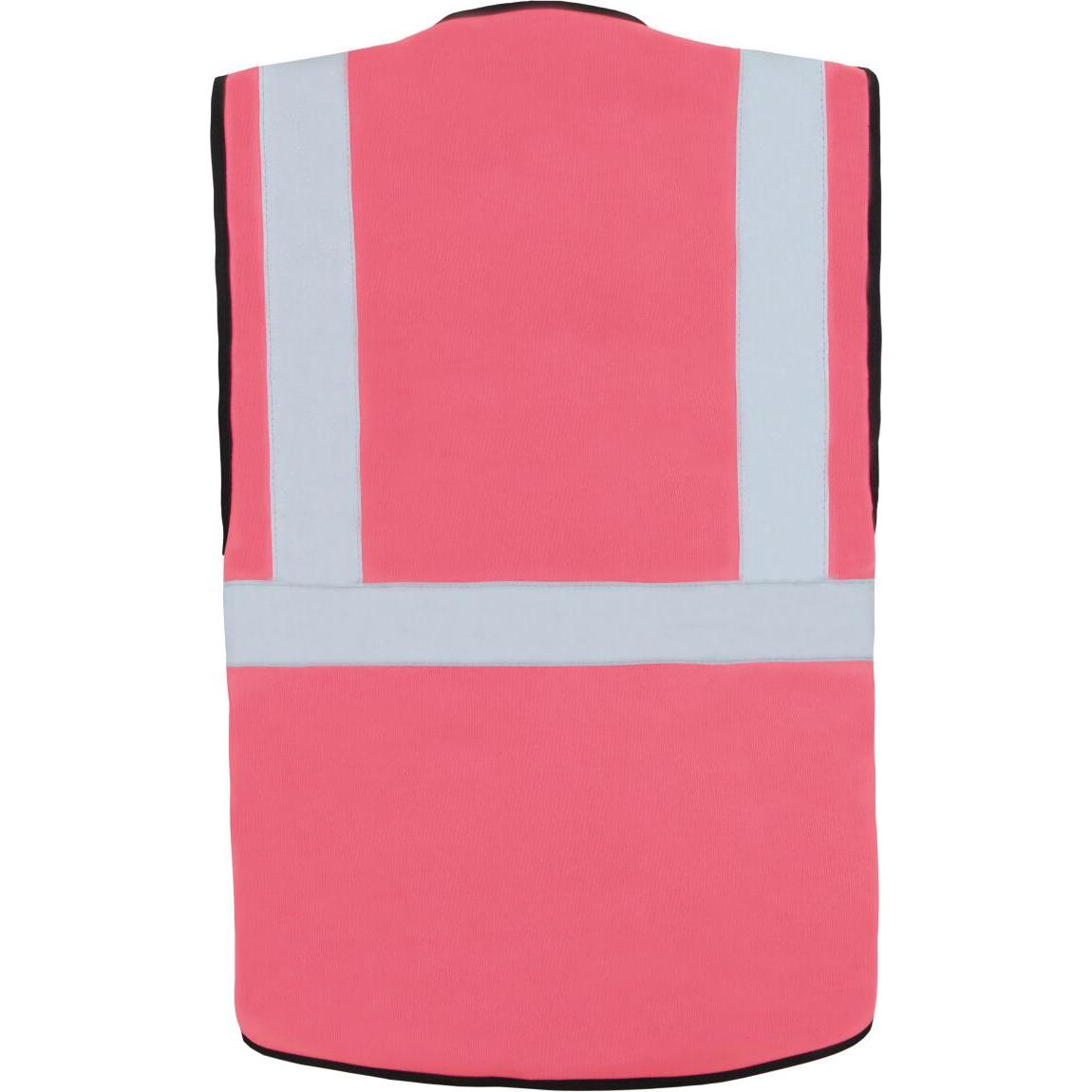 Thumbnail - Korntex, Warnweste + Warnshirt, Warnweste Multifunktional Hamburg Neonpink mit 360° Sicherheit L EN ISO 17353 KXCMF (L)