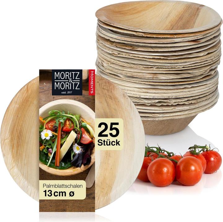 Image du produit Moritz & Moritz Bols en feuille de palmier 25 pièces