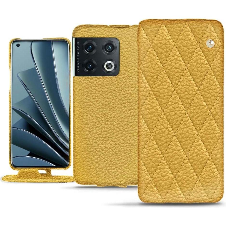 Noreve Lederschutzhülle vertikal (OnePlus 10 Pro), Smartphone Hülle, Orange