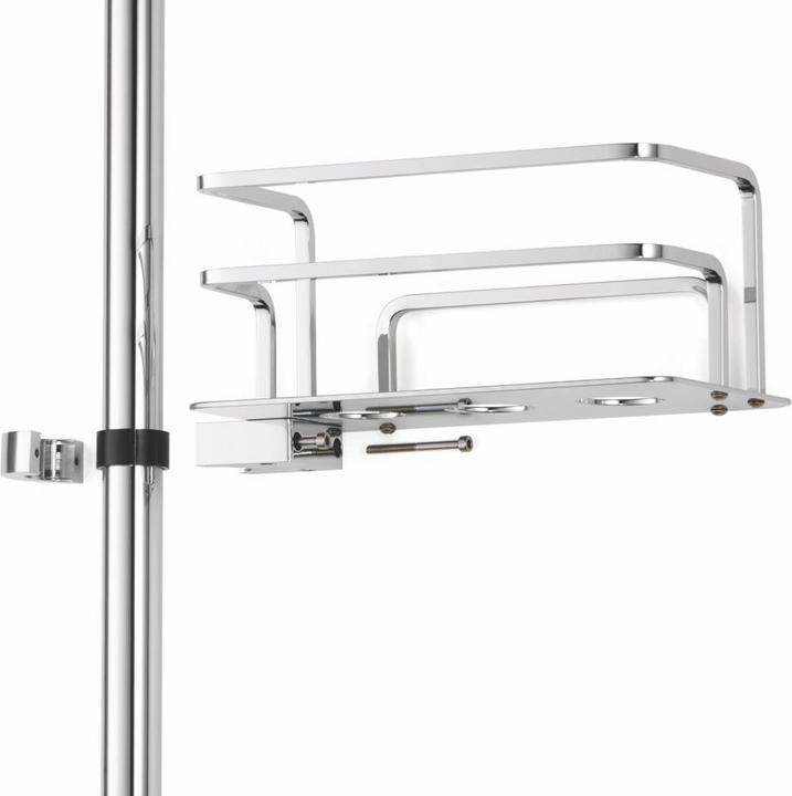 Giese Manufaktur Optisign Duschkorb für Duschgleitstange rechts mit Halter für Rasierer