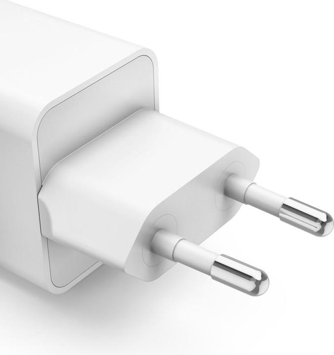 Produktbild Hama Schnellladegerät, GaN, 2x USB-C, Super-Mini-Ladegerät, PD, 40 W, Weiss (40 W, 2 Ports)