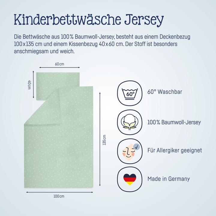 Productafbeelding Julius Zöllner Jersey beddengoed - 80/80+35/40 - Stary (80 x 80 cm, 100 x 135 cm)