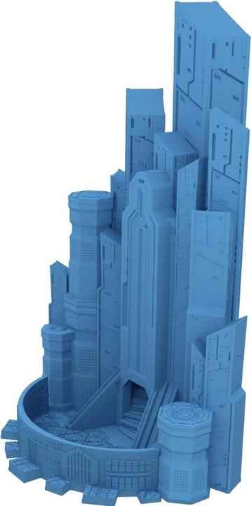 Produktbild Feldherr Fates End Würfelturm Cybercity himmelblau, 3D-gedruckt (Kunststoff)