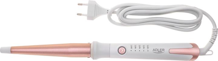 Actual product image Adler AD 2119 Conical curling iron, White/Pink