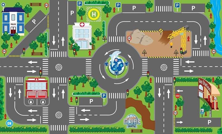 Immagine prodotto Vedes Gioca tappeto con strade e LED (120 x 72 cm)