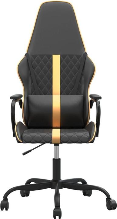 Image du produit vidaXL Gaming-Stuhl Schwarz und Golden Kunstleder,Farbe: Schwarz