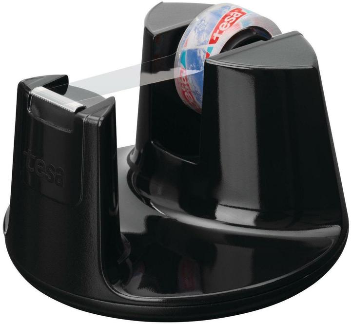 tesa tesafilm COMPACT Tischabroller, Klebeband-Spender mit Anti-Rutsch-Boden, inkl. 1 Rolle tesafilm