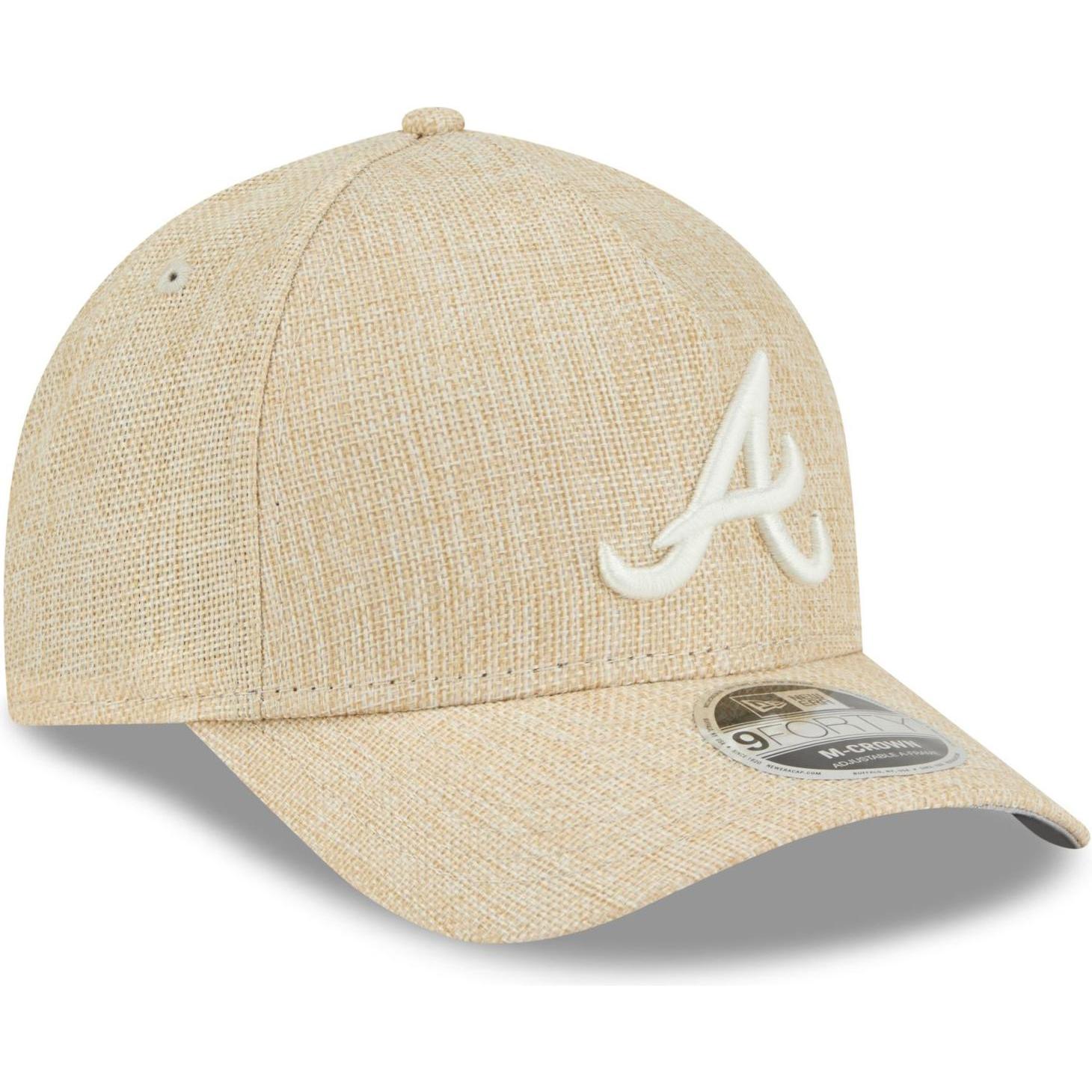 New Era, Herren, Cap, 9Forty M-Crown Cap - Weave Atlanta Braves Beige, Beige