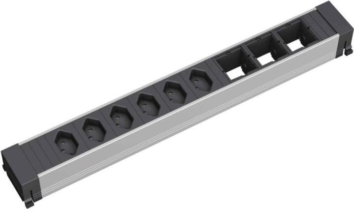 Produktbild Bachmann Steckdosenleiste CONFERENCE, 6x T13, 3x Custom-ABD leer (6 x, Typ 13)