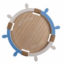 Ootb Holz-Tablett, Welcome Aboard