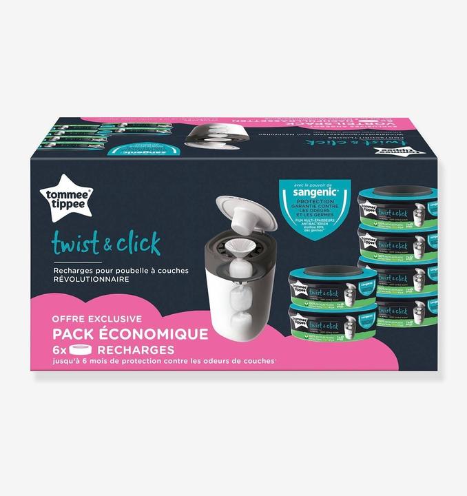 Actual product image Tommee Tippee Twist and Click (Diaper Bin, refill, no color, 6 units)