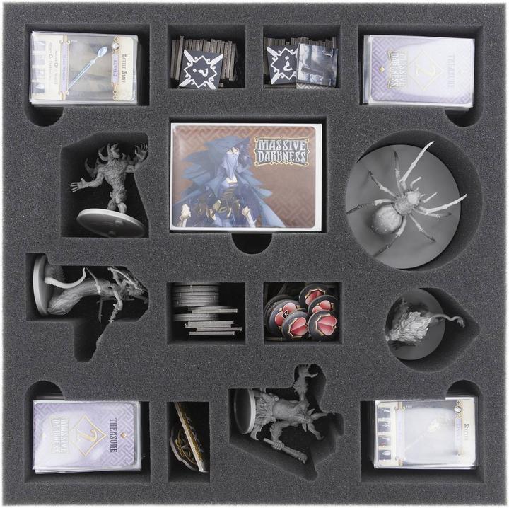Produktbild Feldherr BH01SET - Schaumstoff-Set für Massive Darkness: Das Brettspiel, Brettspielbox (Schaumstoff)