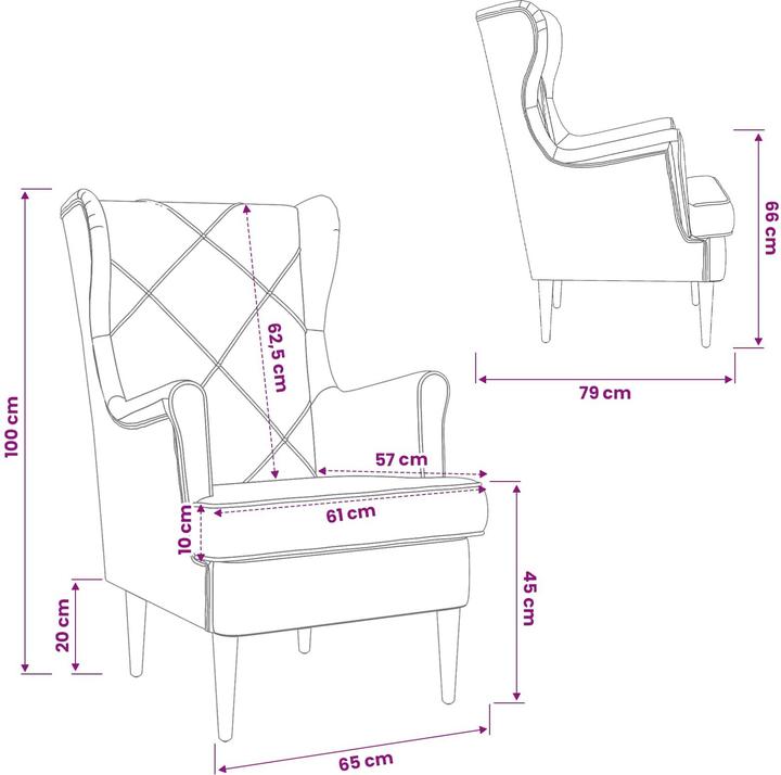 Produktbild vidaXL Moderner Sessel