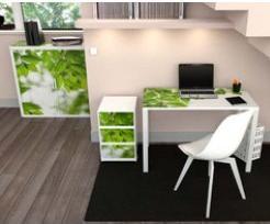 Produktbild Paperflow Schreibtisch weiss rechteckig (114 x 60 x 75 cm)