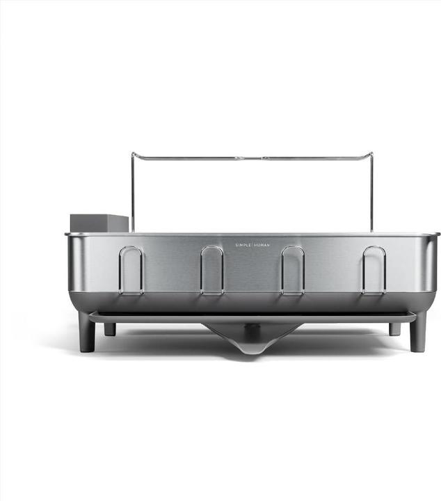 Simplehuman gebürsteter Edelstahl und grauer Kunststoff