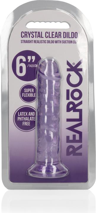 Image du produit RealRock Straight Realistic Dildo Suction Cup - 6" / 14,5