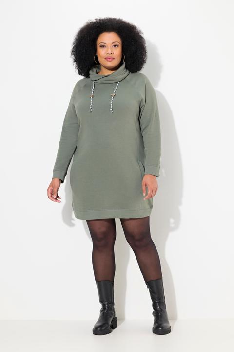 Produktbild Ulla Popken Sweatkleid, Stehkragen, Langarm, Taschen (50, 52)