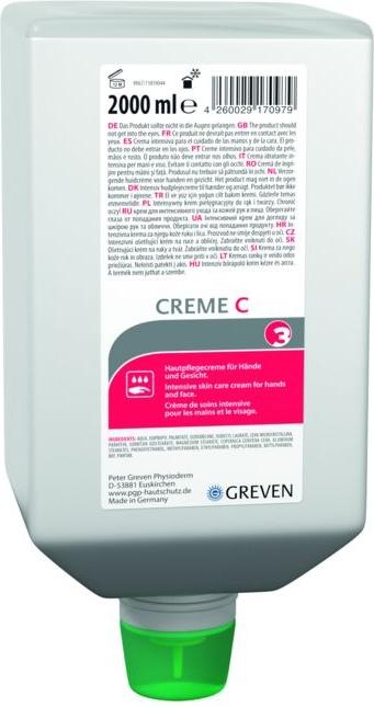 Produktbild PGP Peter Greven Spezialcreme C 2 L Pflegecreme für Hände und Gesicht (2000 ml)