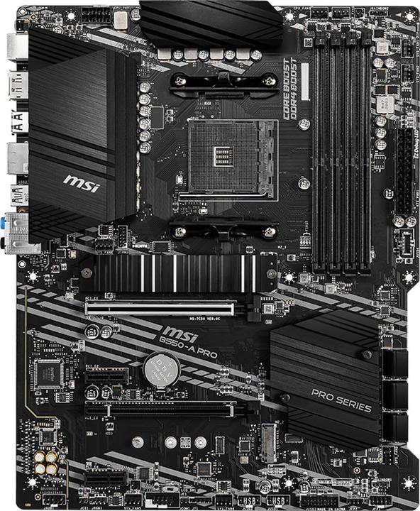 Actual product image MSI B550 A PRO (AM4, AMD B550, ATX)