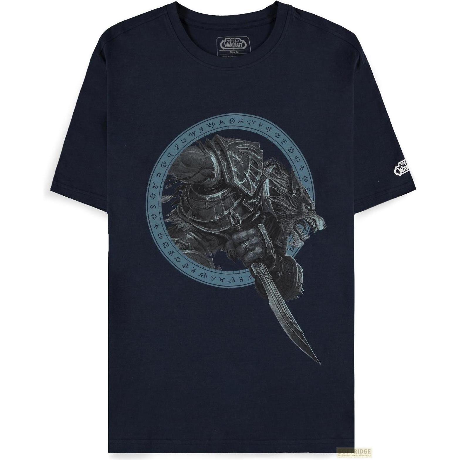 Difuzed, Uomini, Maglietta, Maglietta Worgen di World of Warcraft (L), Blu, (L)