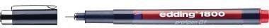 Immagine prodotto Edding Profipen 1800 Fibre Plotter (Rosso, 10 x)