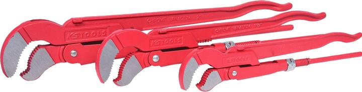 Produktbild KS Tools Eckrohrzangen-Satz, 45° gewinkelt, 3 Teile