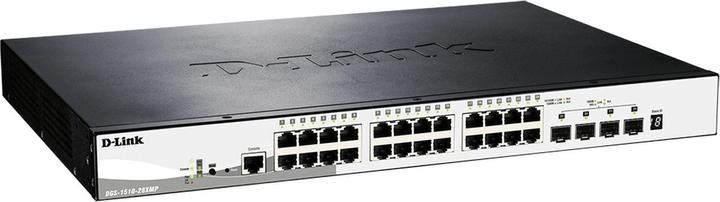 Productafbeelding D-Link DGS-1510-28XMP 28Port PoE+ Switch Smart Managed Gigabit Stack 4x 10G (28 ports)