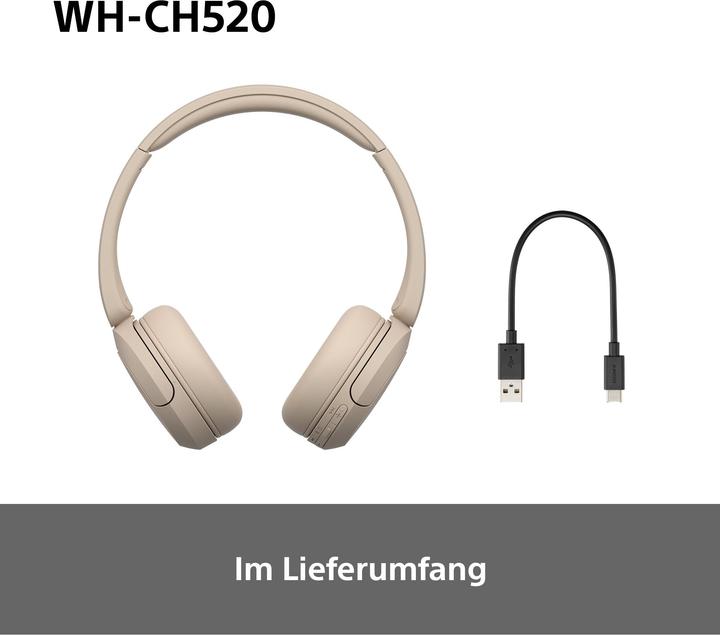 Immagine prodotto Sony WH-CH520 (Nessuna soppressione del rumore, 50 h, Senza fili)