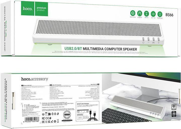 Actual product image Hoco Other Computer Accessory Speaker bluetooth 2 x 3W 2in1 BS66 white