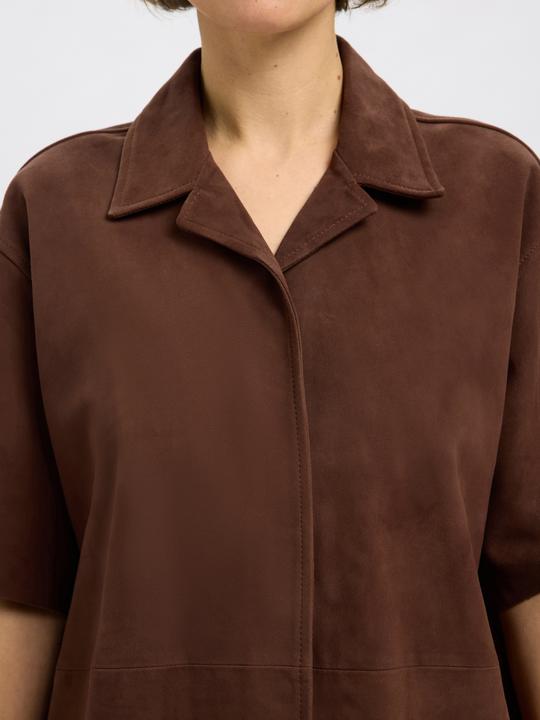 Actual product image Selected Femme 100% Wildleder Kurzarmhemd (40)