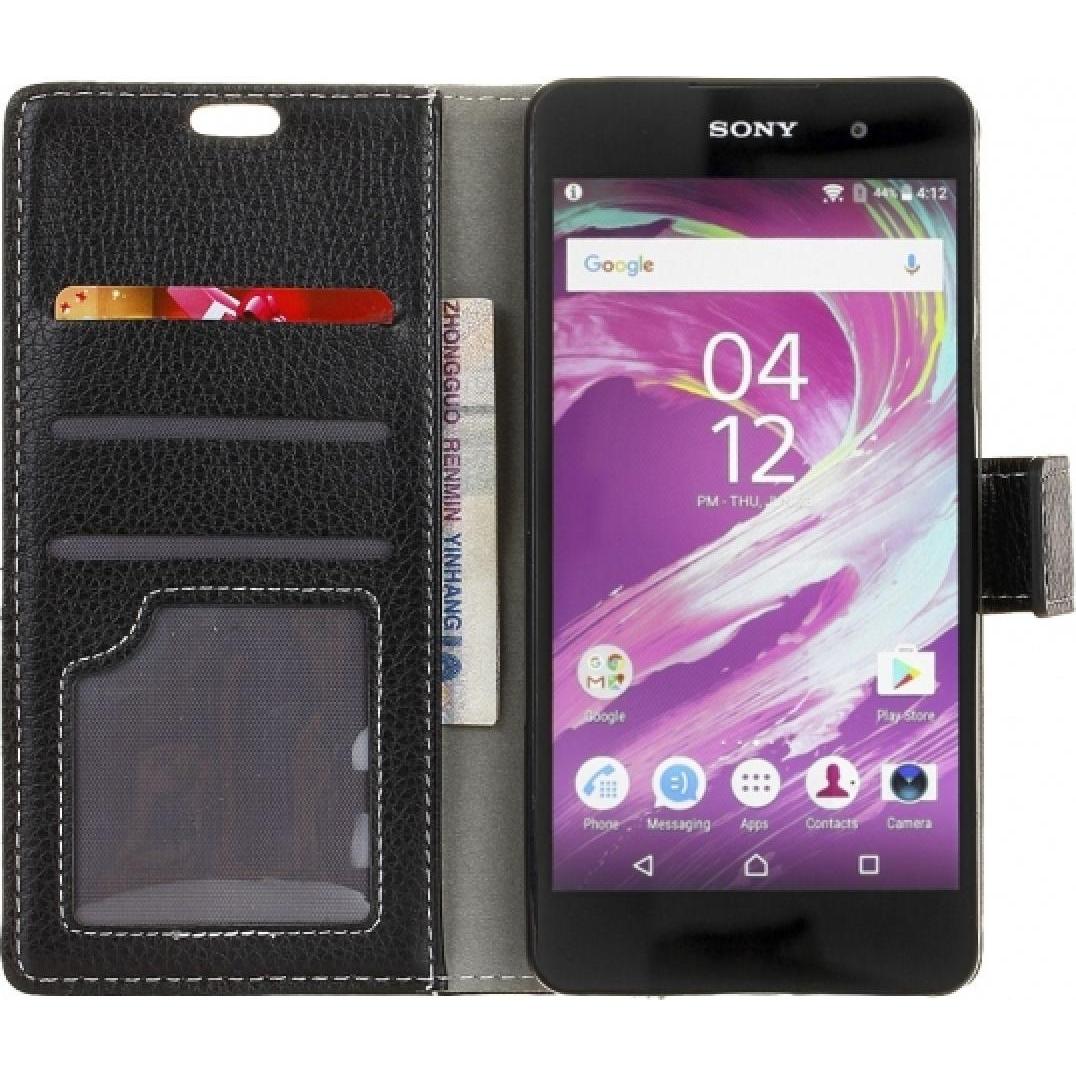 Thumbnail - Screenguard Sony Xperia XA1 Leather Guard Lederhülle (Sony Xperia XA1), Smartphone Hülle, Schwarz