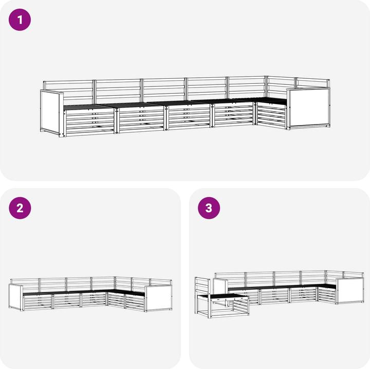 Produktbild vidaXL Outdoor-Sofa