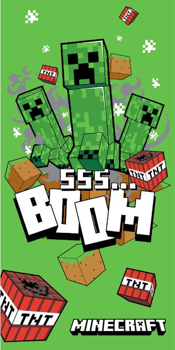 Minecraft Boom Badetuch, Strandtuch 70x140cm (140 x 70 cm)