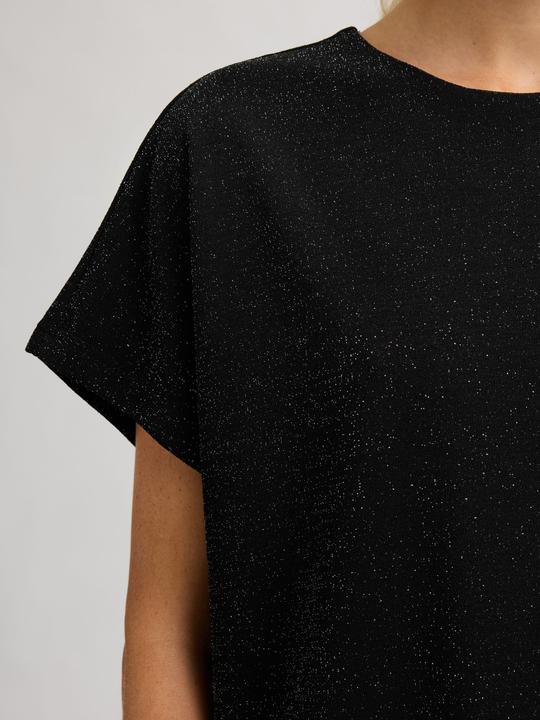 Image du produit Selected Glitzerndes Metallic Midikleid (S)