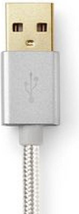 Image du produit Nedis Câble USB - USB 2.0 - A mâle - Type-C ™ - 480 Mbps - 10 W - plaqué or - 2 m - rond - Geflo (2 m, USB 2.0, 15 W)