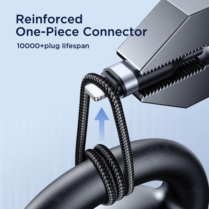 Image du produit Joyroom S-A18 Multi-Use Series 3.5A Type-C to Lightning+Type-C+Micro 3-in-1 Data Cable 0.3m-Black (0.30 m, USB 3.2 Gen 1)