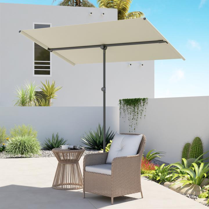 Image du produit Outsunny Sonnenschirm Aluminium, Polyester Beige (1.50 m)