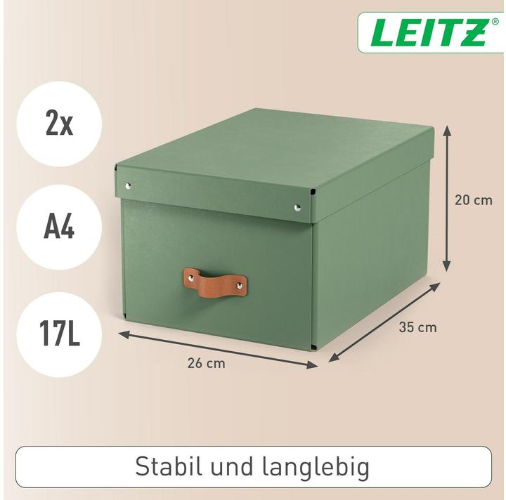 Actual product image Leitz Storage Box Puro Medium with Lid (A4, A5)