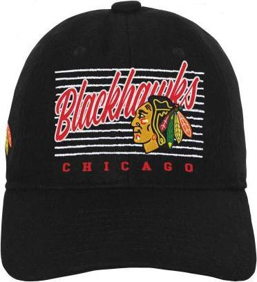 Produktbild Outerstuff Retro Wooly Dad Cap JR (Einheitsgrösse, Schwarz, Chicago Blackhawks)