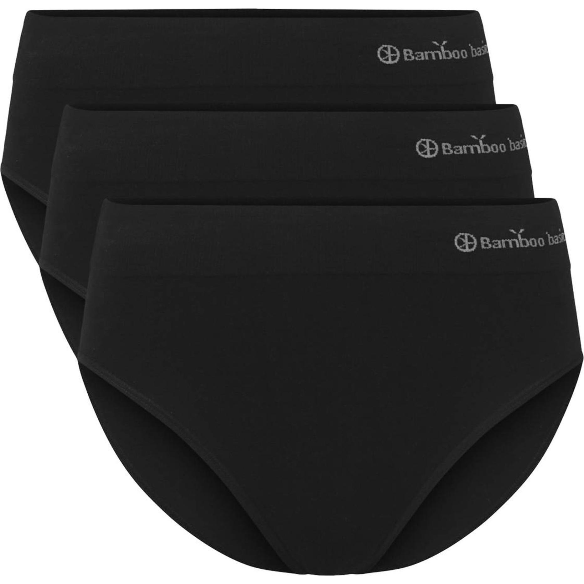 Bamboo Basics, Damen, Unterhosen, Belle, Schwarz, (M, 3er Pack)