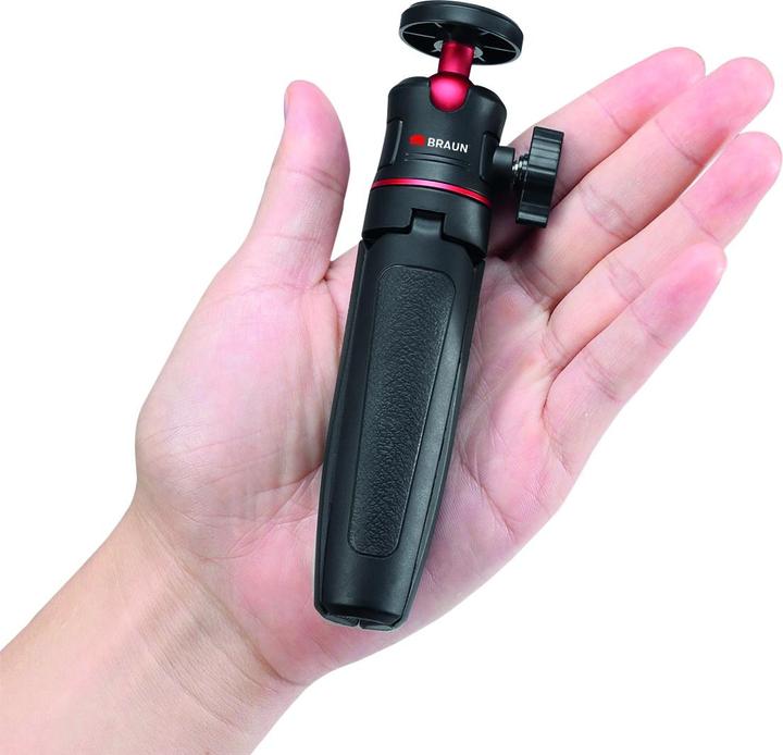 Produktbild Braun Photo BRAUN Tischstativ MT-27 VLOG mit Smartphone-Halterung inkl. Zubehörschuh (Kunststoff, Metall)