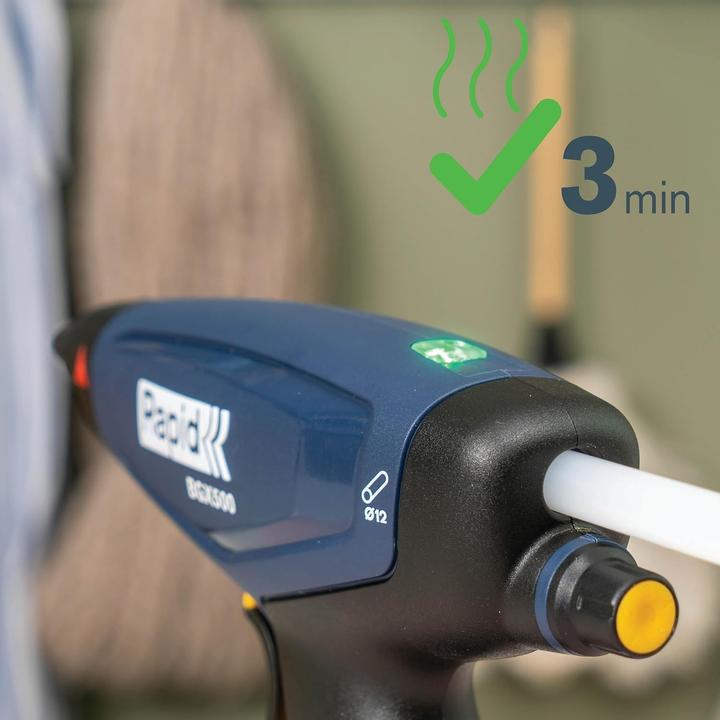 Productafbeelding Rapid Snoerloos lijmpistool BGX500 18V P4A in koffer incl. accu en lader